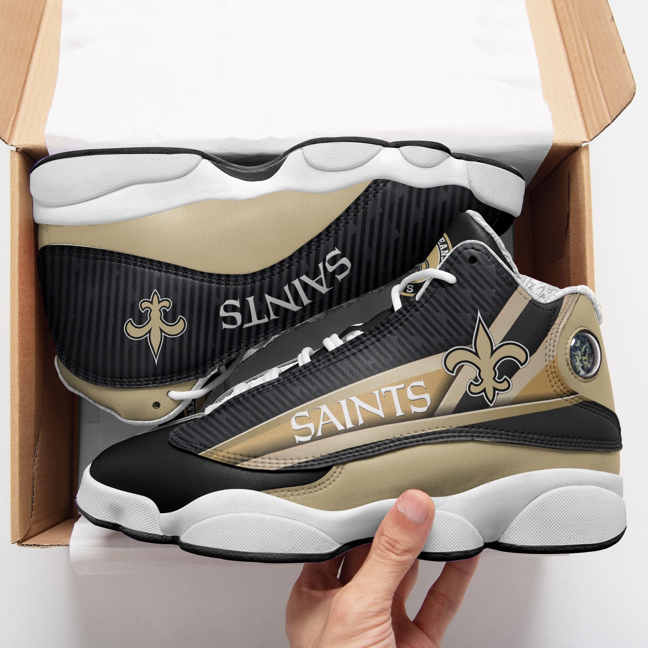 New Orleans Saints NFL JD13 Sneakers Shoes for Men & Women | Custom Fan Gift
