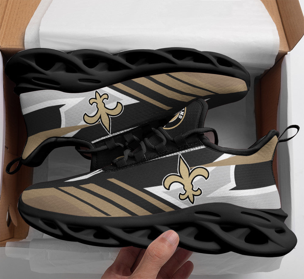 New Orleans Saints NFL Max Soul Shoes Sneakers for Men And Women – NFL Football Fan Shoes, Team Sneakers