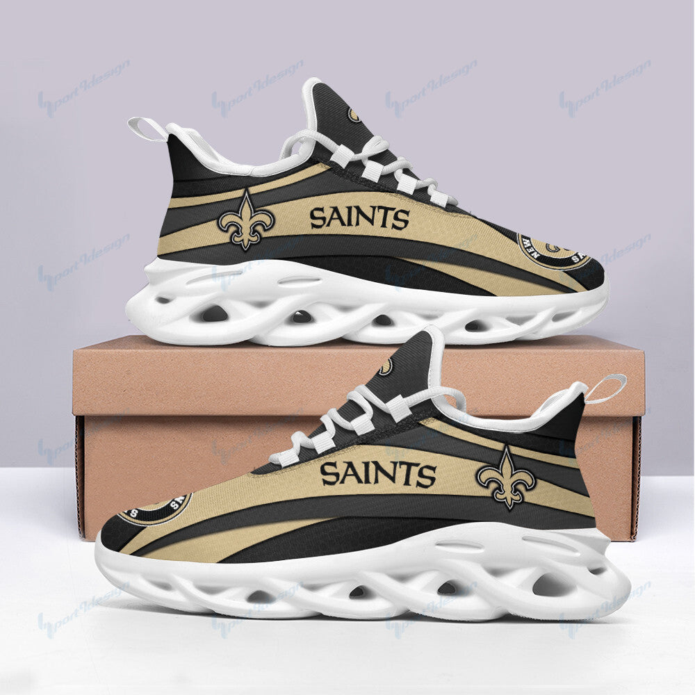 New Orleans Saints NFL Max Soul Shoes Sneakers for Men And Women – NFL Football Fan Shoes, Team Sneakers