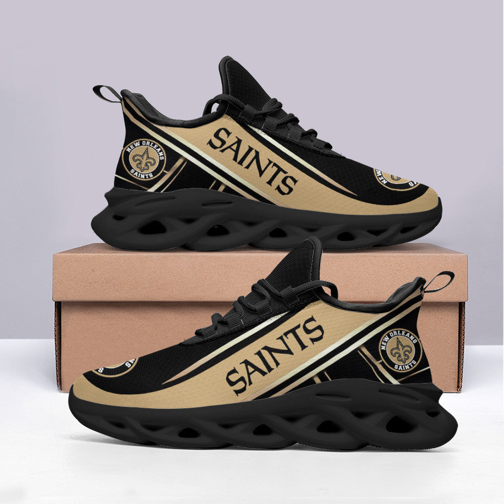 New Orleans Saints NFL Max Soul Shoes Sneakers for Men And Women – NFL Football Fan Shoes, Team Sneakers