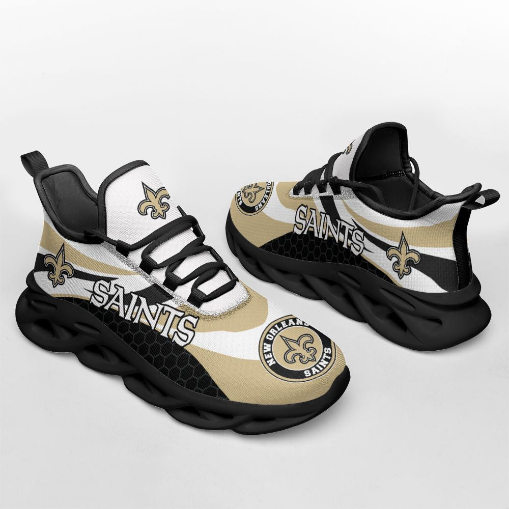 New Orleans Saints NFL Max Soul Shoes Sneakers for Men And Women – NFL Football Fan Shoes, Team Sneakers - Image 6