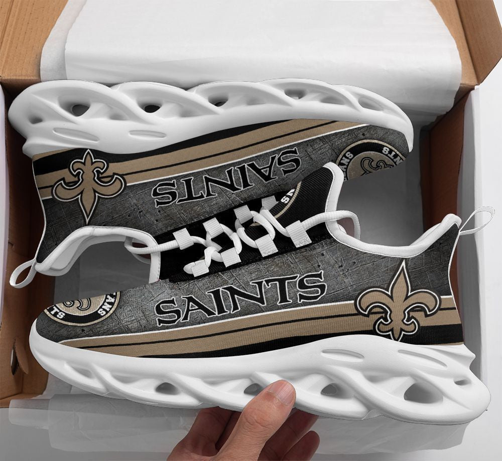 New Orleans Saints NFL Max Soul Shoes Sneakers for Men And Women – NFL Football Fan Shoes, Team Sneakers