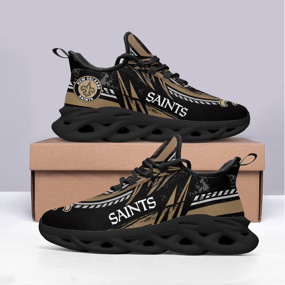 New Orleans Saints NFL Max Soul Shoes Sneakers for Men And Women – NFL Football Fan Shoes, Team Sneakers
