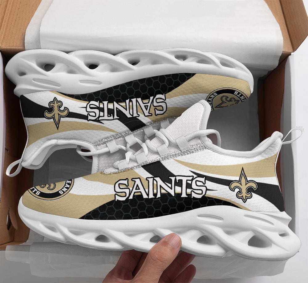 New Orleans Saints NFL Max Soul Shoes Sneakers for Men And Women – NFL Football Fan Shoes, Team Sneakers