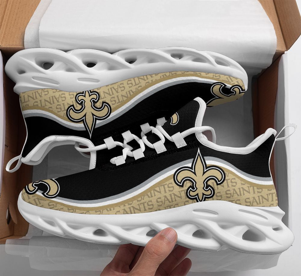 New Orleans Saints NFL Max Soul Shoes Sneakers for Men And Women – NFL Football Fan Shoes, Team Sneakers