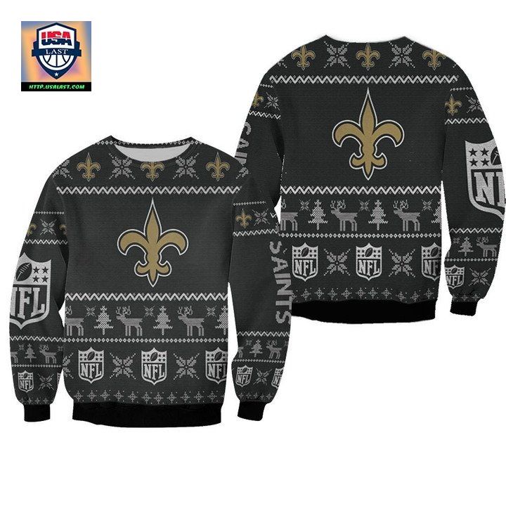 New Orleans Saints Ugly Sweater Christmas 3D Sweater