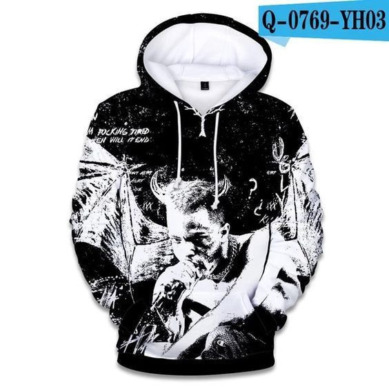 New Raper Xxxtentacion 3D All Over Print Hoodie & Zip Hoodie