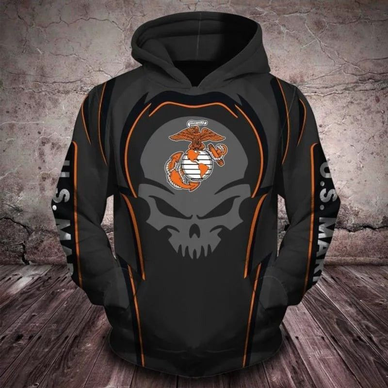 New U.S.Marine Veterans 3D All Over Print Hoodie & Zip Hoodie