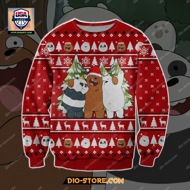 New We Bare Bears Christmas Sweater