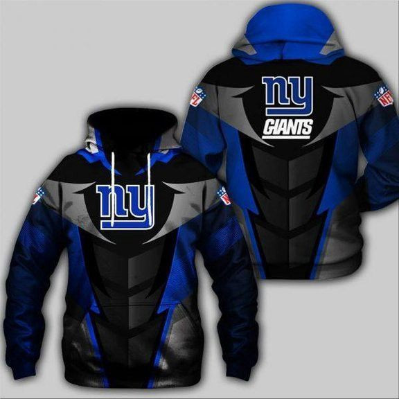 New York Giants 3D All Over Print Hoodie & Zip Hoodie