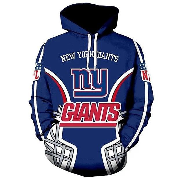 NEW YORK GIANTS 3D All Over Print Hoodie & Zip Hoodie