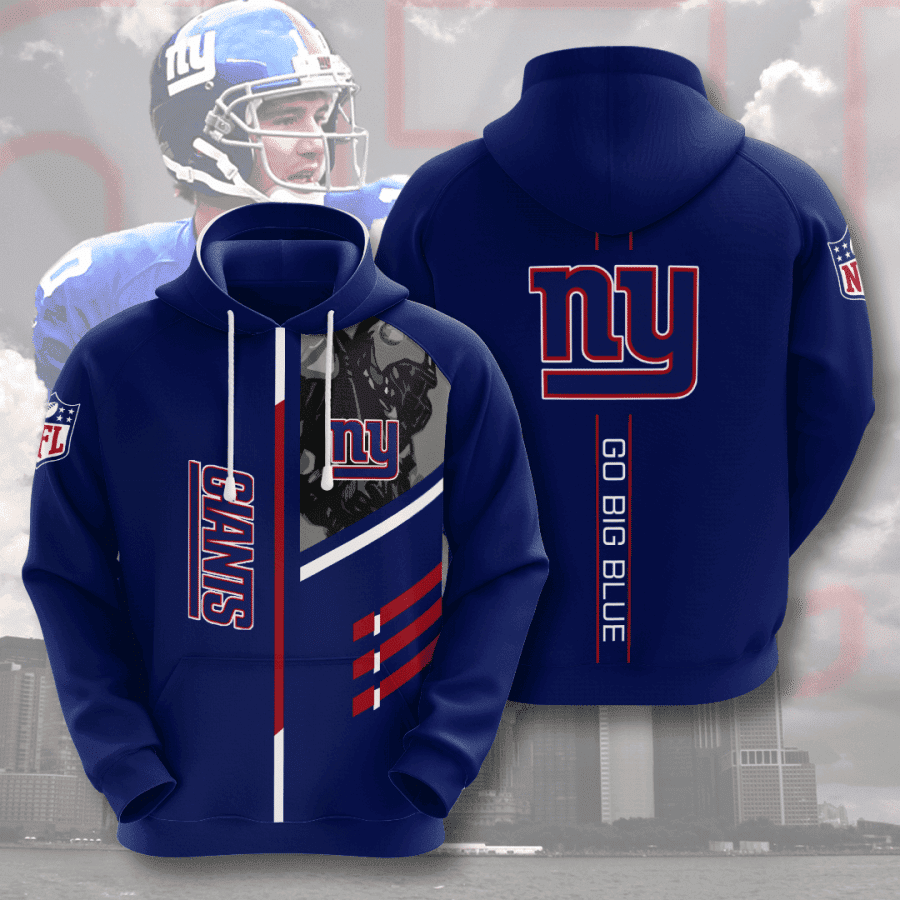 New York Giants 3D All Over Print Hoodie & Zip Hoodie