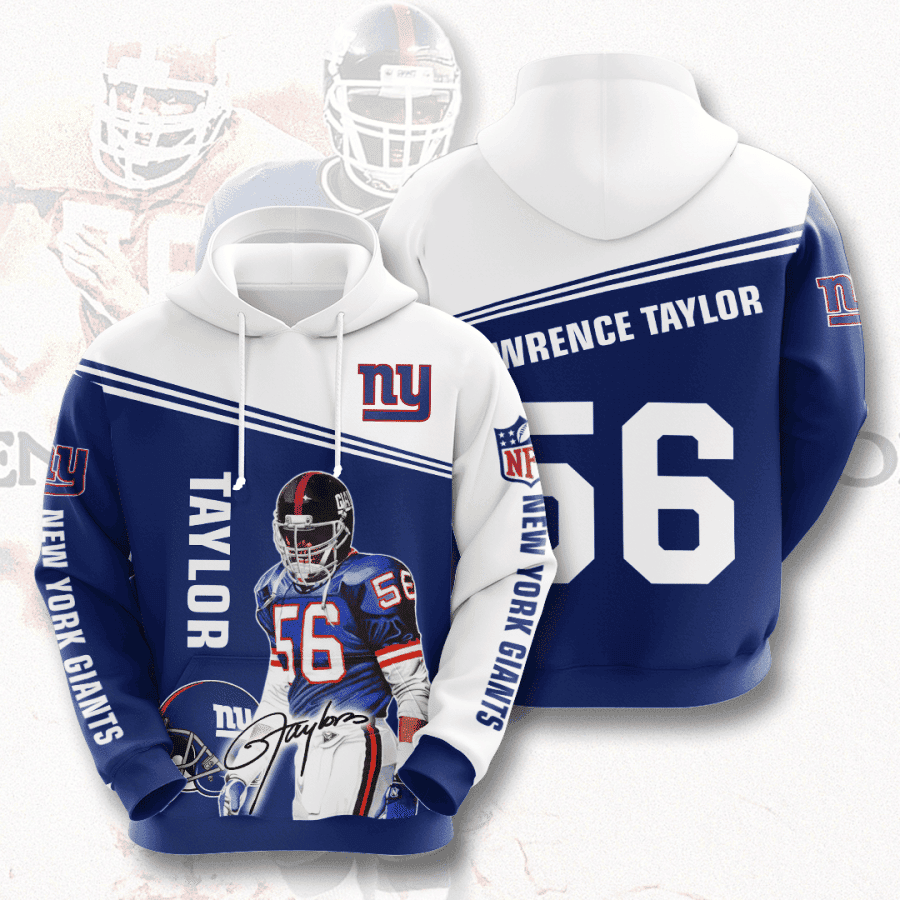 New York Giants 3D All Over Print Hoodie & Zip Hoodie