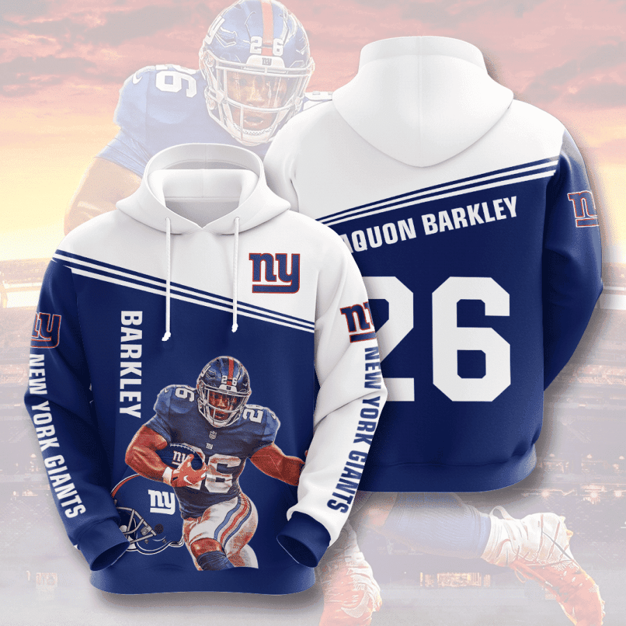 New York Giants 3D All Over Print Hoodie & Zip Hoodie