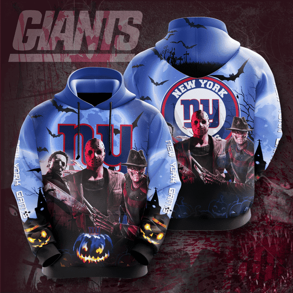 New York Giants 3D All Over Print Hoodie & Zip Hoodie