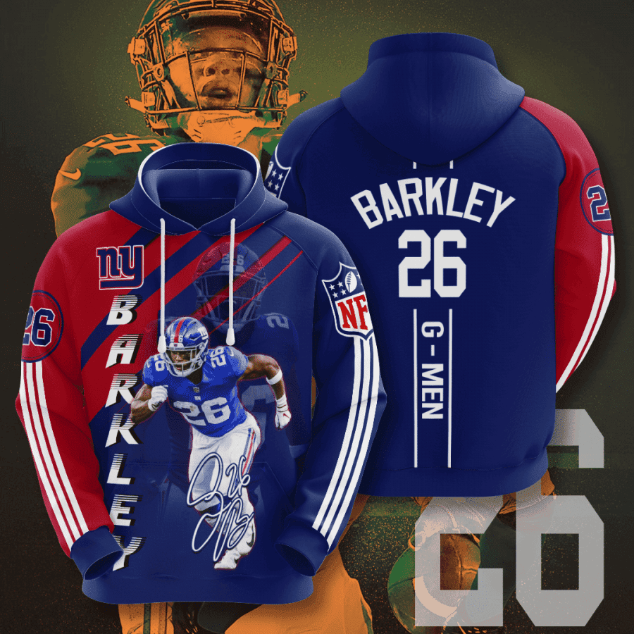 New York Giants 3D All Over Print Hoodie & Zip Hoodie