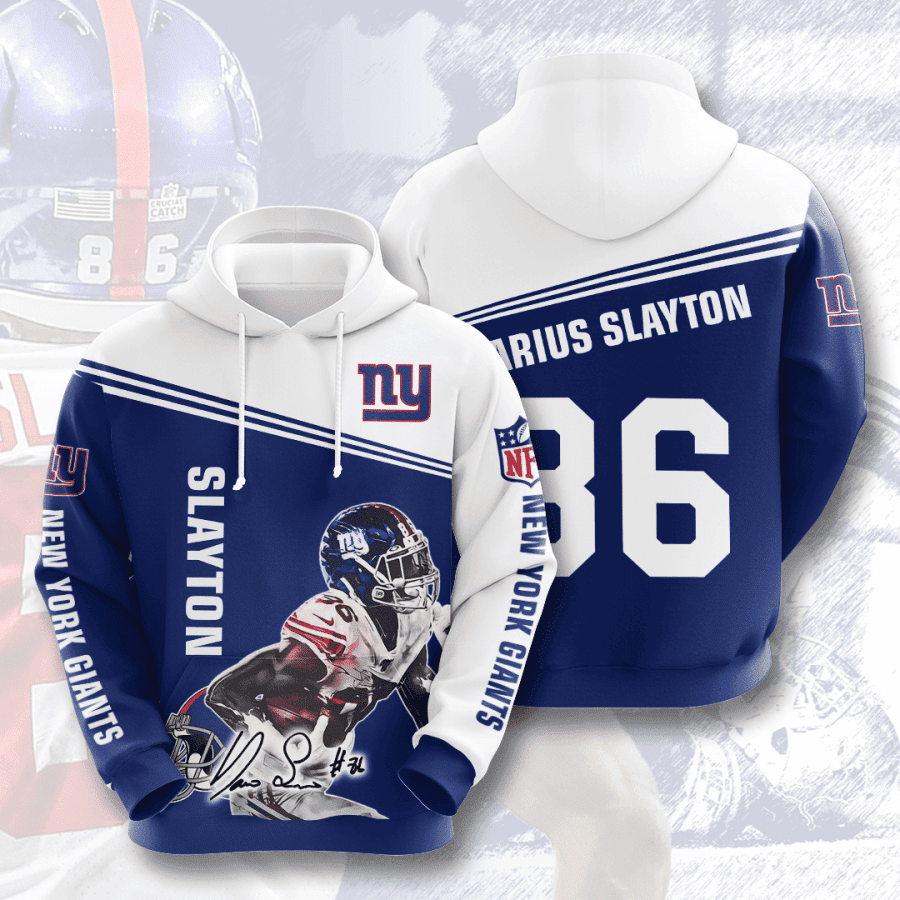 New York Giants 3D All Over Print Hoodie & Zip Hoodie