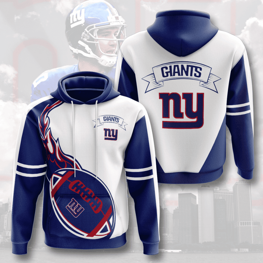 New York Giants 3D All Over Print Hoodie & Zip Hoodie
