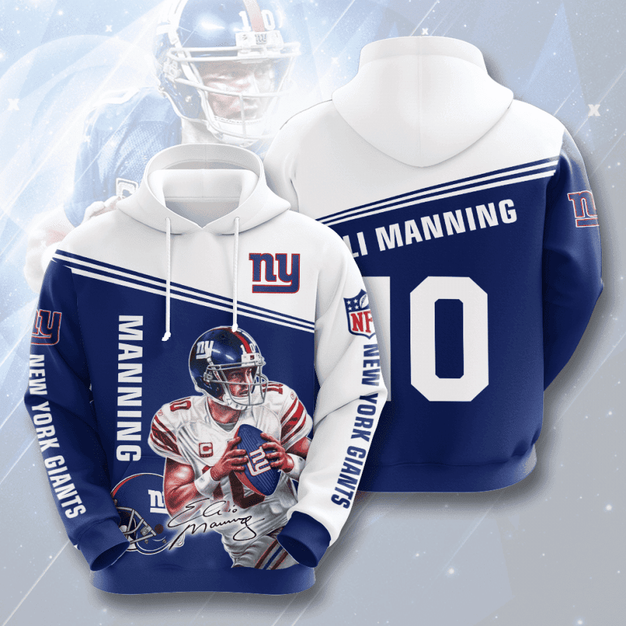 New York Giants 3D All Over Print Hoodie & Zip Hoodie