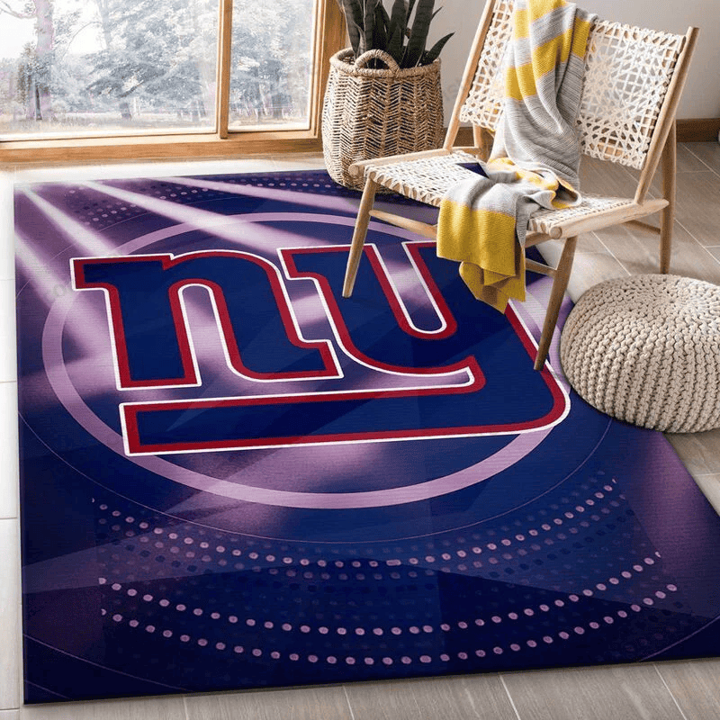 New York Giants 5 3D Rectangle Area Rug – Full Print Carpet For Living Room & Bedroom Home Decor