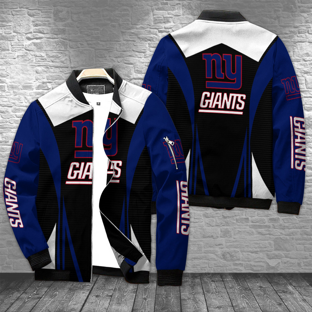 New York Giants Bomber Jacket | NFL Team Jacket for Men & Women | Football Fan Gift