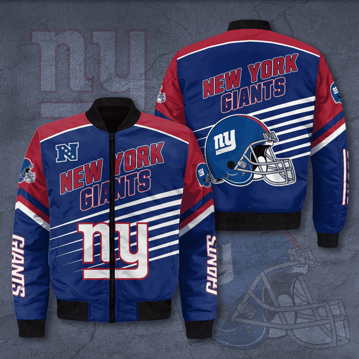 New York Giants Bomber Jacket | NFL Team Jacket for Men & Women | Football Fan Gift