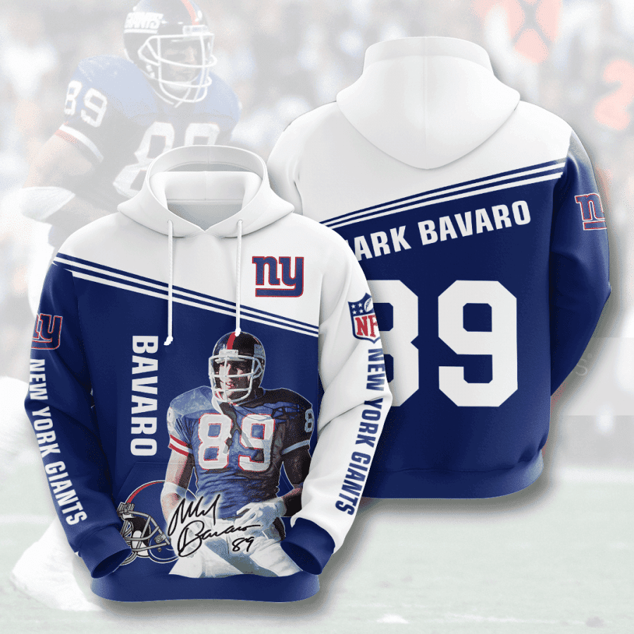 New York Giants Mark Bavaro 89 3D All Over Print Hoodie & Zip Hoodie