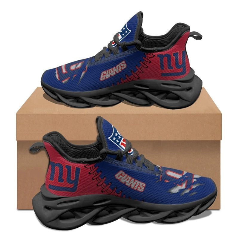 New York Giants Max Soul Shoes Sneakers for Men And Women – NFL Football Fan Shoes, Team Sneakers