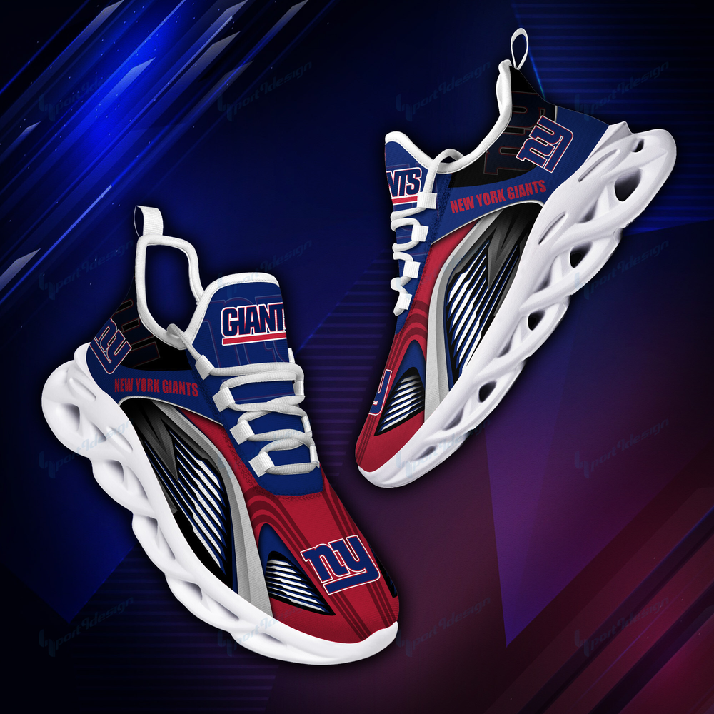 New York Giants Max Soul ShoesSneakers for Men And Women – NFL Football Fan Shoes, Team Sneakers