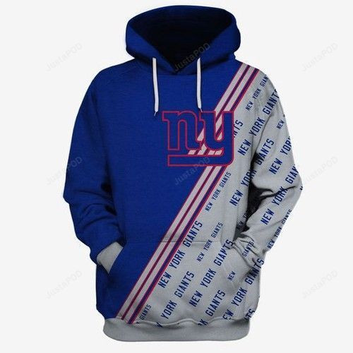New York Giants Ncaa Football Many Logo 3D All Over Print Hoodie & Zip Hoodie