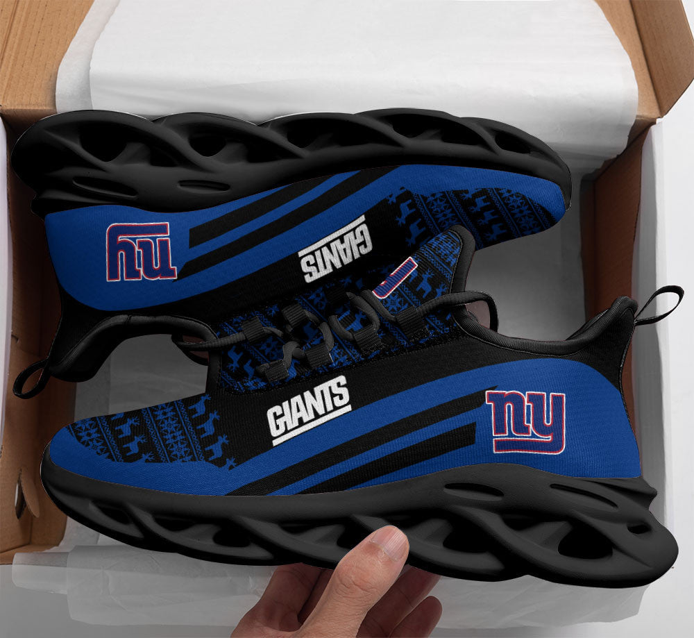 New York Giants NFL Max Soul Shoes Sneakers for Men And Women – NFL Football Fan Shoes, Team Sneakers