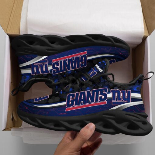 New York Giants NFL Max Soul Shoes Sneakers for Men And Women – NFL Football Fan Shoes, Team Sneakers