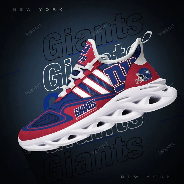 New York Giants NFL Max Soul Shoes Sneakers for Men And Women – NFL Football Fan Shoes, Team Sneakers