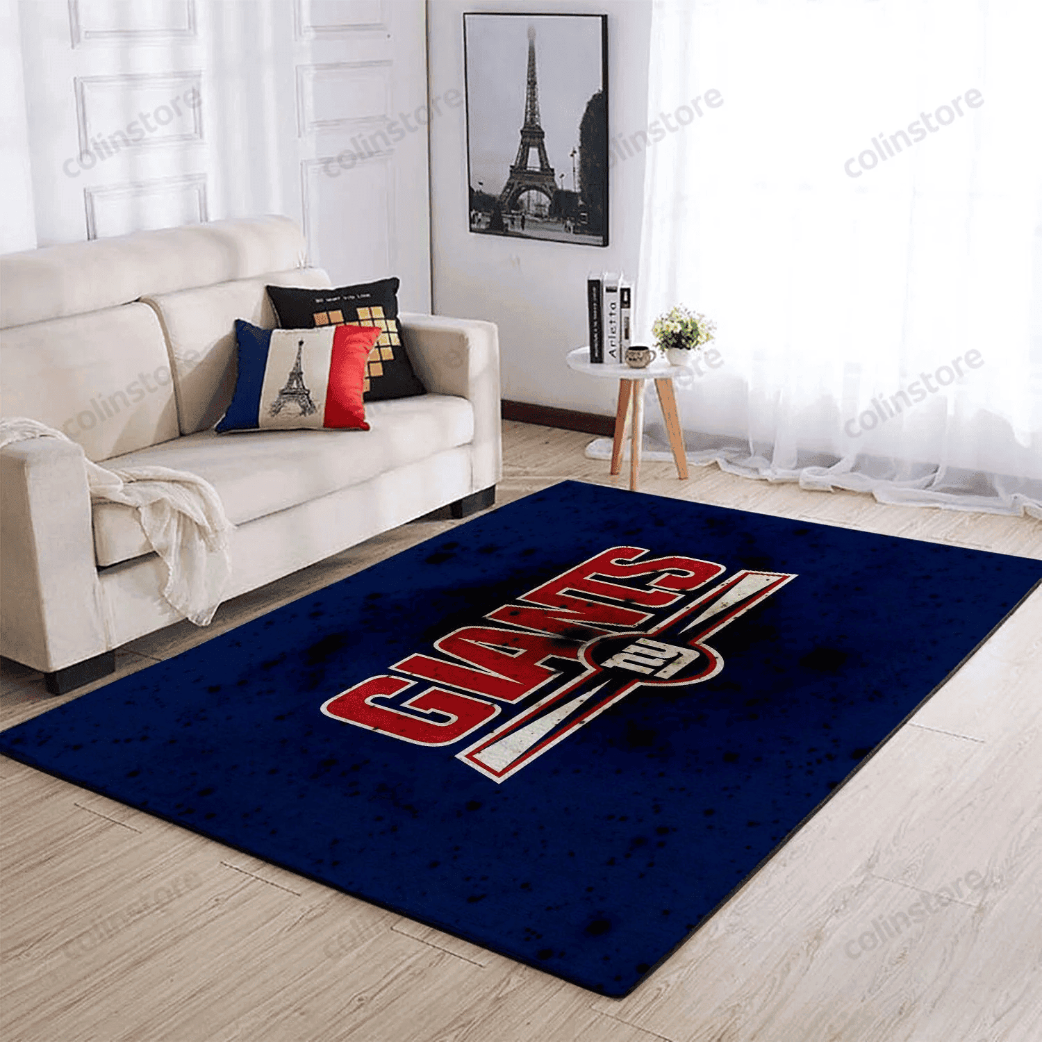 New York Giants Rectangle Area Rug – Full Print Carpet For Living Room & Bedroom Home Decor