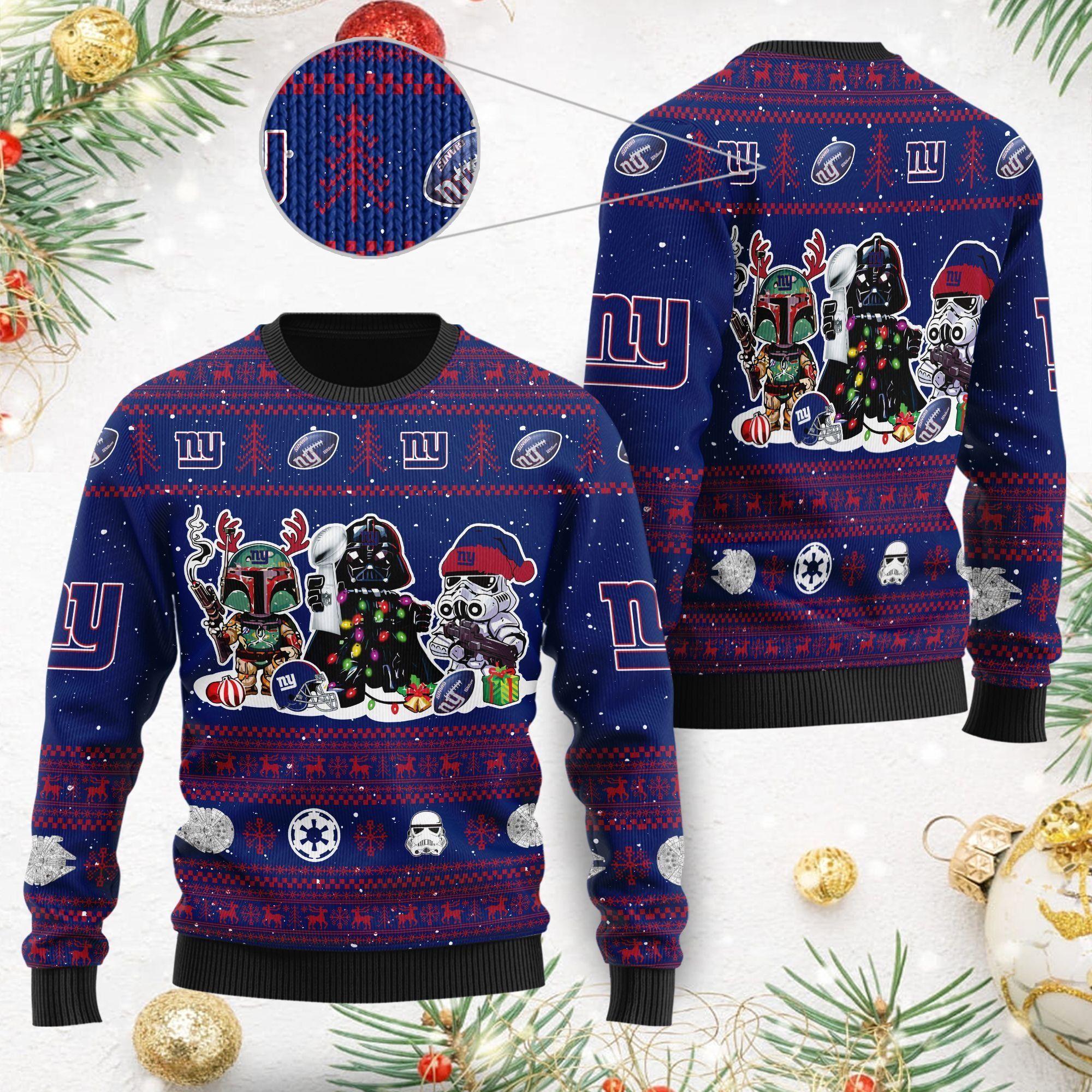 New York GiantsI Star Wars Ugly Christmas Sweater