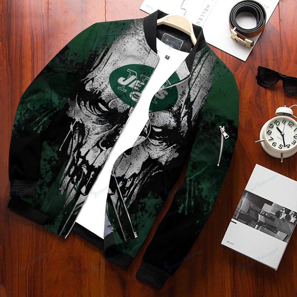 New York Jets Bomber Jacket | NFL Team Jacket for Men & Women | Football Fan Gift