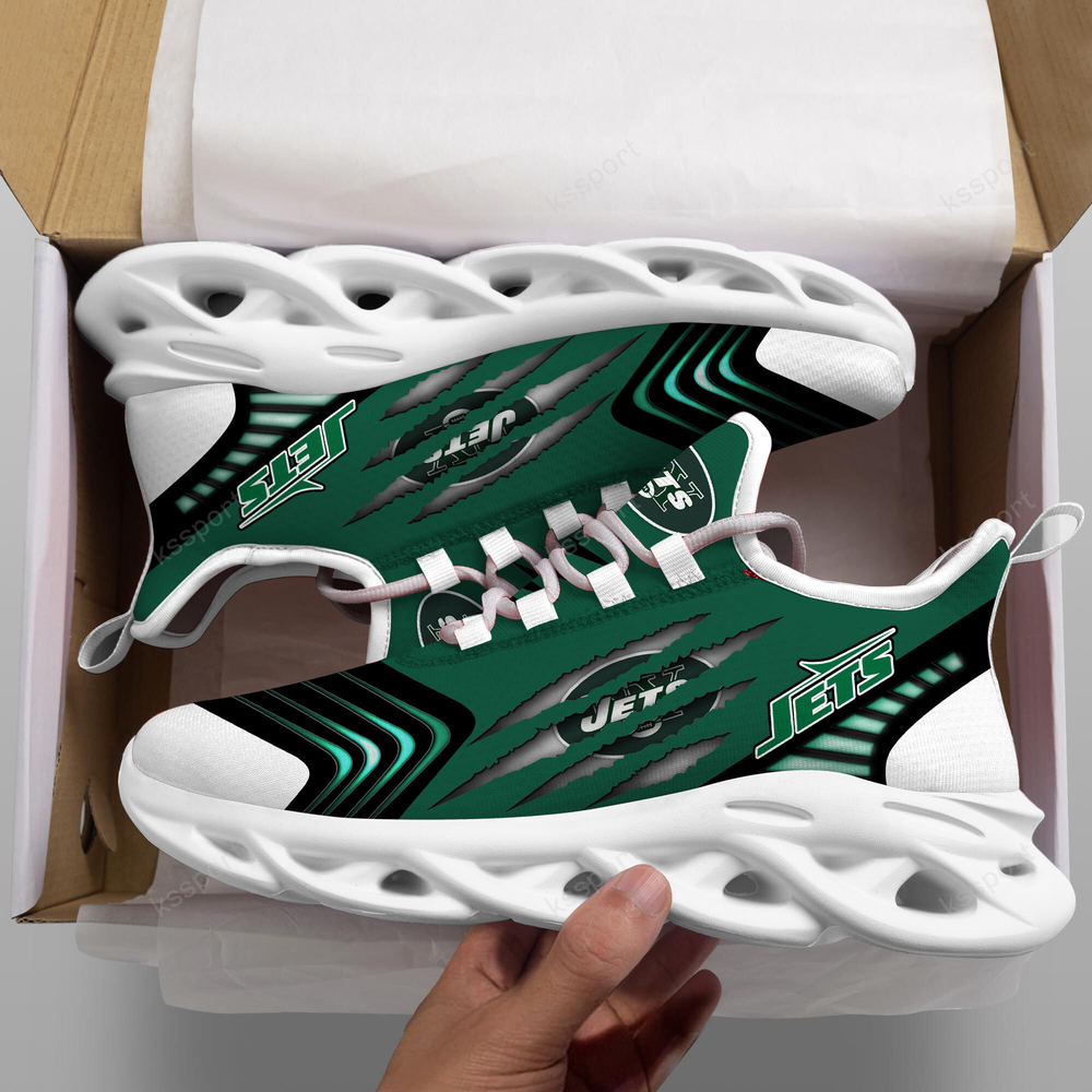 New York Jets Max Soul Shoes Sneakers for Men And Women – NFL Football Fan Shoes, Team Sneakers