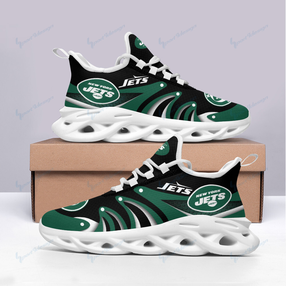 New York Jets Max Soul ShoesSneakers for Men And Women – NFL Football Fan Shoes, Team Sneakers