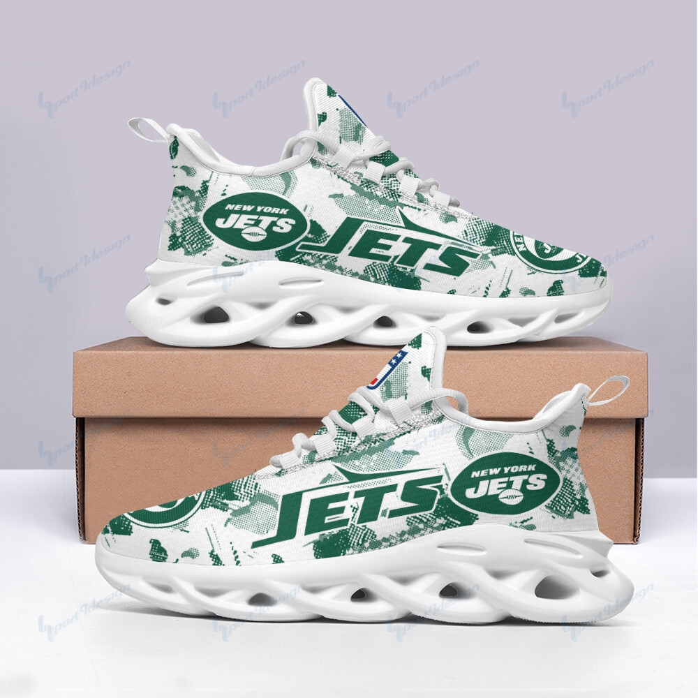 New York Jets Max Soul ShoesSneakers for Men And Women – NFL Football Fan Shoes, Team Sneakers