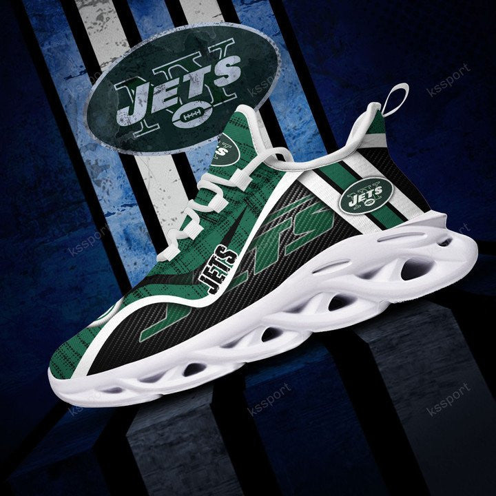 New York Jets NFL Max Soul Shoes Sneakers for Men And Women – NFL Football Fan Shoes, Team Sneakers