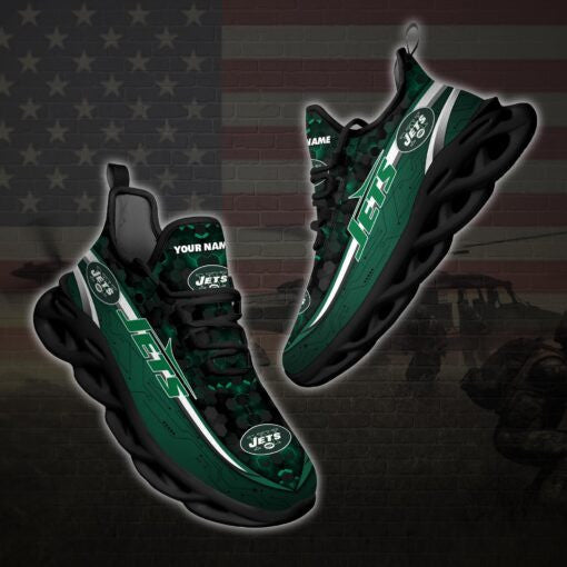 New York Jets NFL Max Soul Shoes Sneakers for Men And Women – NFL Football Fan Shoes, Team Sneakers - Image 4