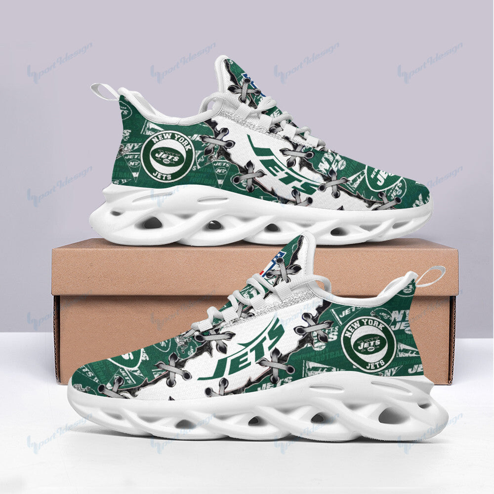 New York Jets NFL Max Soul Shoes Sneakers for Men And Women – NFL Football Fan Shoes, Team Sneakers