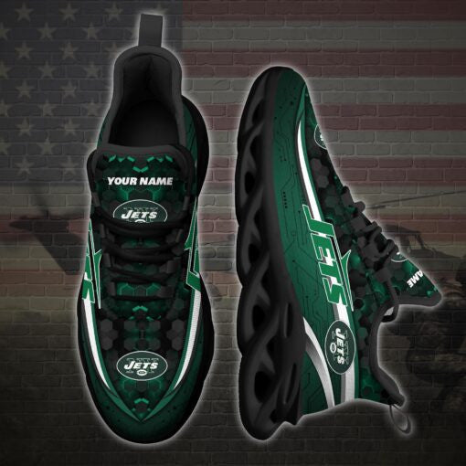 New York Jets NFL Max Soul Shoes Sneakers for Men And Women – NFL Football Fan Shoes, Team Sneakers - Image 3