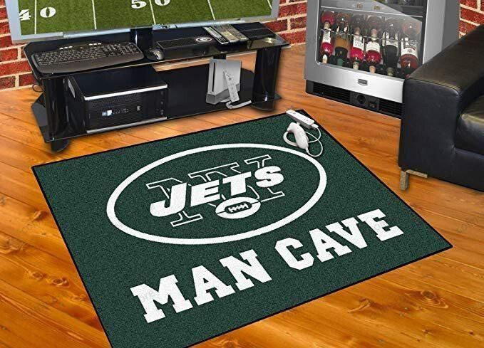 New York Jets Rectangle Area Rug – Full Print Carpet For Living Room & Bedroom Home Decor