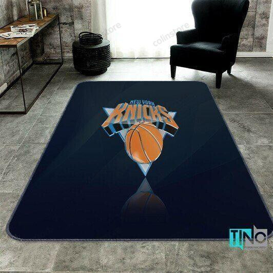 New York Knicks 3D Rectangle Area Rug – Full Print Carpet For Living Room & Bedroom Home Decor
