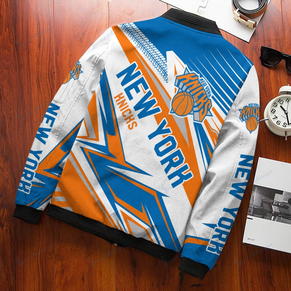 New York Knicks Bomber Jacket | NBA Team Jacket for Men & Women | Basketball Fan Gift