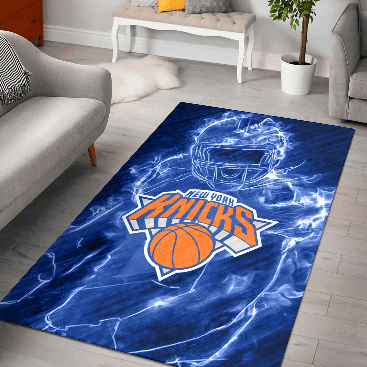 New York Knicks Legend 3D Full Print Rectangle Area Rug – Full Print Carpet For Living Room & Bedroom Home Decor