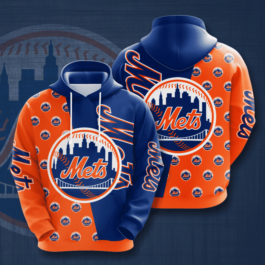 New York Mets 3D All Over Print Hoodie & Zip Hoodie