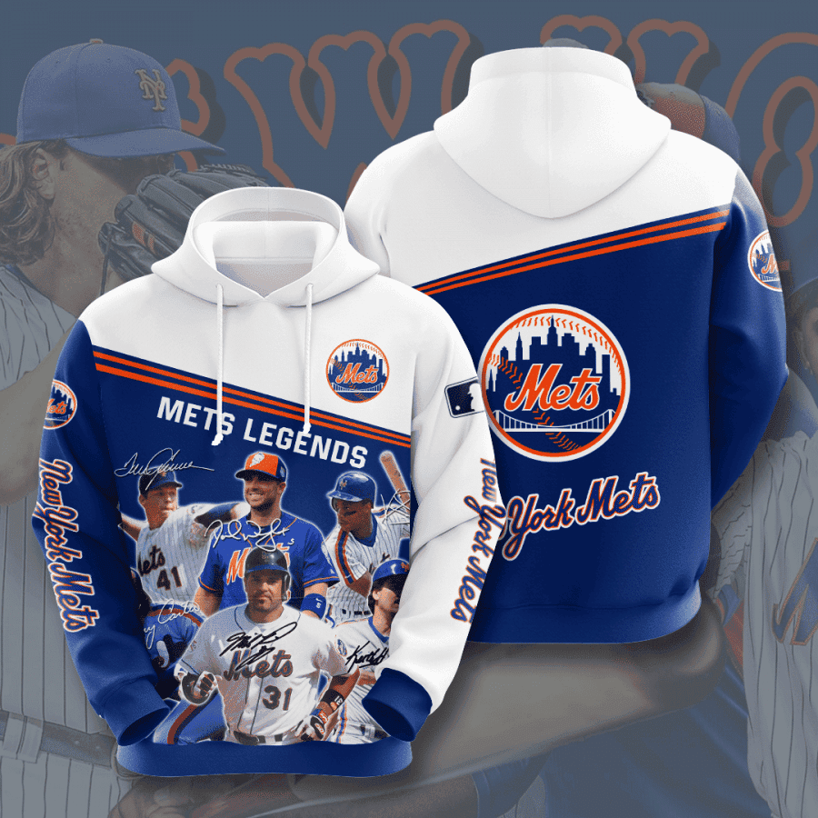 New York Mets 3D All Over Print Hoodie & Zip Hoodie