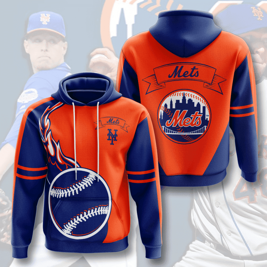 New York Mets 3D All Over Print Hoodie & Zip Hoodie